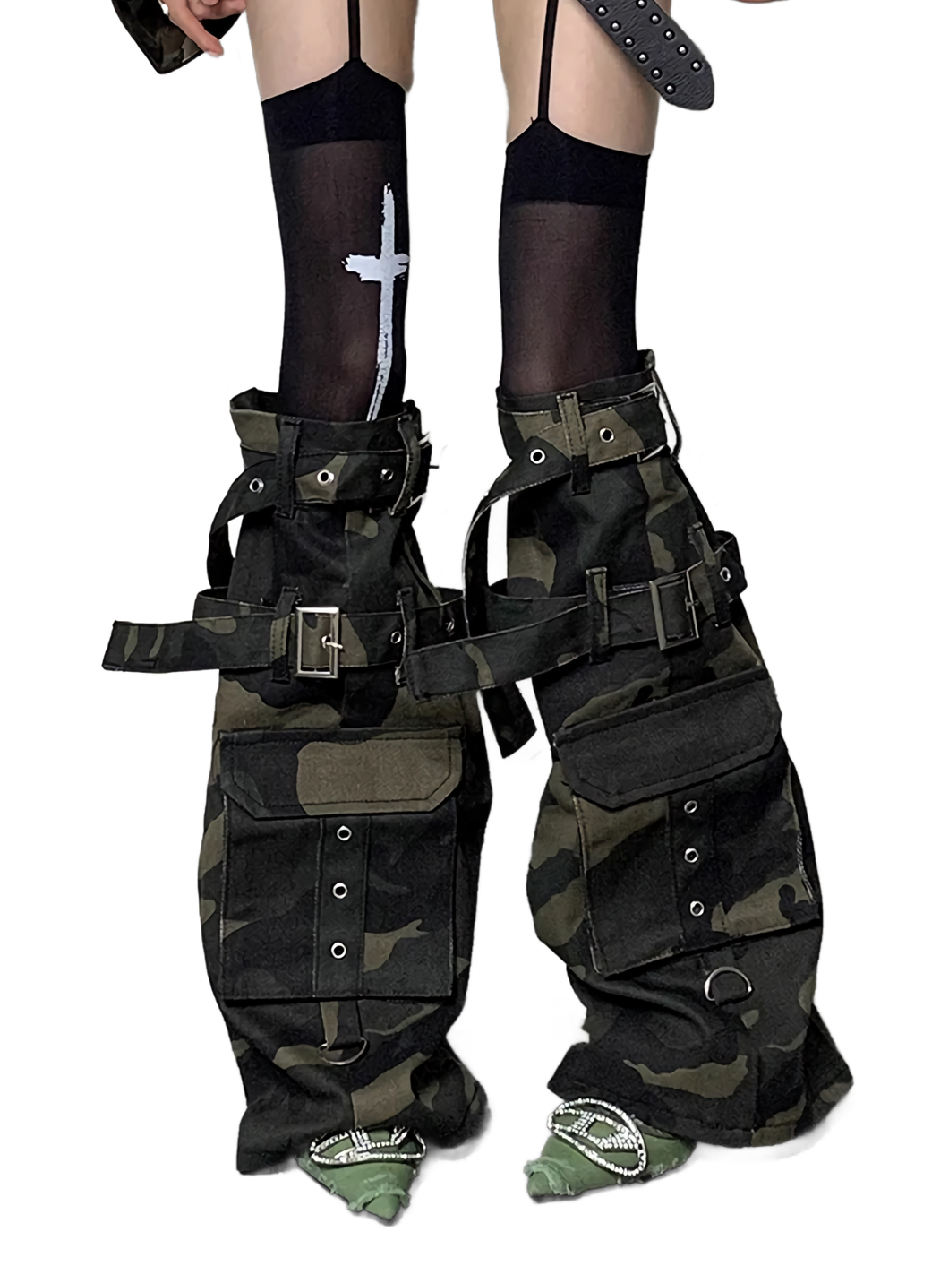 Camouflage Cargo Leg Warmers