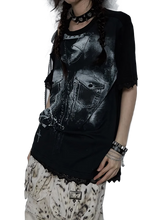 Load image into Gallery viewer, &#39;Eldritch&#39; Abstract Off Shoulder Lace Accent T-Shirt