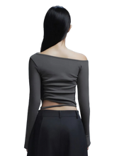 Load image into Gallery viewer, Minimalist Long Sleeve Crop Top