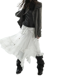 'Prairie' Layered Lace Skirt