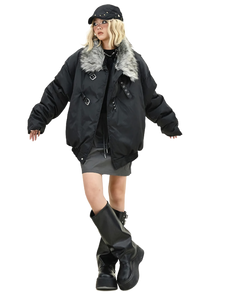 'Riften' Fur-Trimmed Puffer Jacket