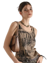 Load image into Gallery viewer, 'Aftermath' Distressed Graphic Print Tank Top