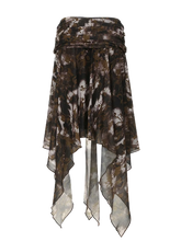 Load image into Gallery viewer, Ravaged Eerie A-Line Skirt