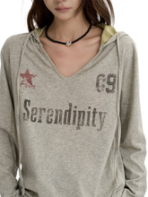 Load image into Gallery viewer, 'Serendipity' Loose Fit Graphic Print Hoodie