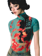 Load image into Gallery viewer, Pixel Koi Textured-Stretch Short Sleeve Tee