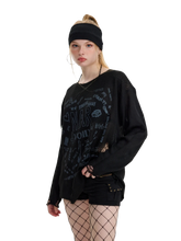 Load image into Gallery viewer, &#39;Void&#39; Distressed Knit Sweater