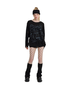 'Void' Distressed Knit Sweater