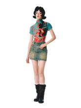 Load image into Gallery viewer, Pixel Koi Textured-Stretch Short Sleeve Tee