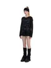Load image into Gallery viewer, &#39;Void&#39; Distressed Knit Sweater