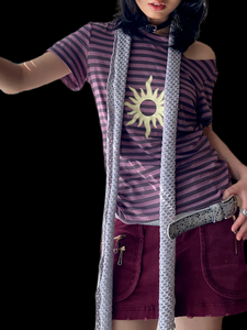 Solar Chic Striped Short Sleeve T-Shirt