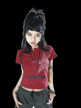 Load image into Gallery viewer, &#39;Double Punch&#39; Madonna Star Button Tee