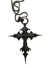 Load image into Gallery viewer, &#39;Die Last&#39; Metal Cross Pendant