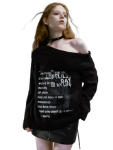 Load image into Gallery viewer, &#39;Love Letter&#39; Off-Shoulder Knit Sweater
