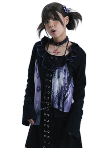 Shadowed Dreams Mesh Blouse