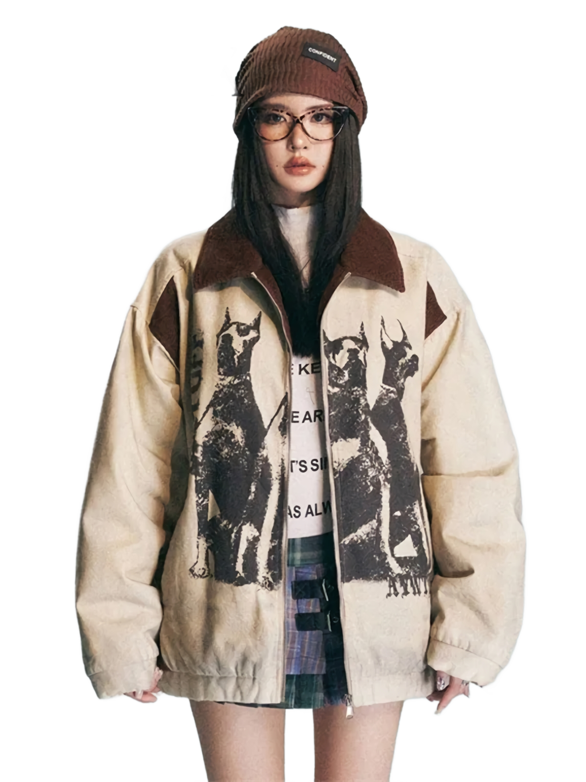 Hound' Padded Corduroy Zip Up Jacket | DYSTOPIɅN ™️ – DYSTOPIɅN ™