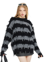 Load image into Gallery viewer, &#39;Enigma&#39; Striped Knit Sweater