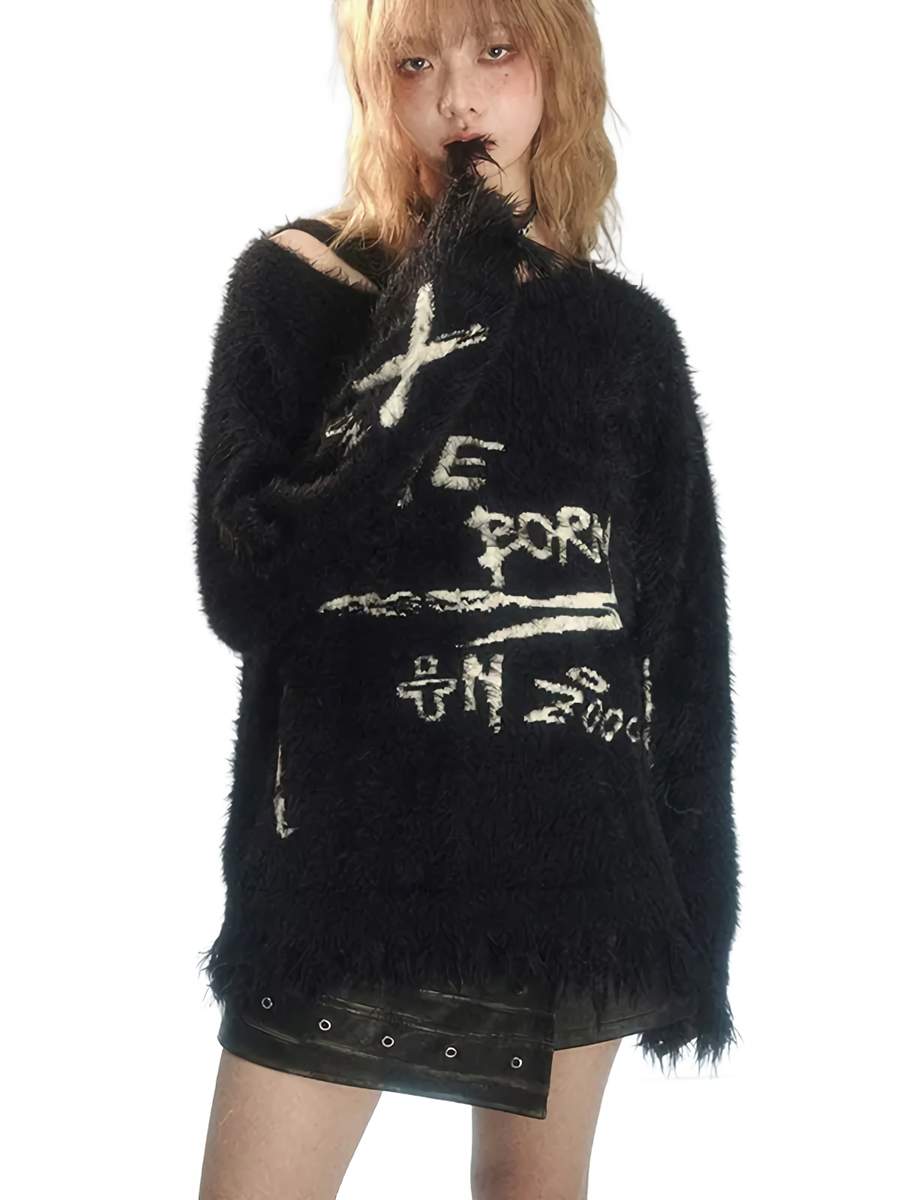 'Next Gen' Mohair Knit Sweater | DYSTOPIɅN ™️ – DYSTOPIɅN