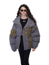 Load image into Gallery viewer, &#39;Frostbite&#39; Patchwork Puffer Jacket