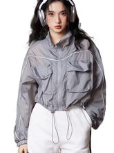 Load image into Gallery viewer, &#39;Eclipse&#39; Cropped Running Jacket