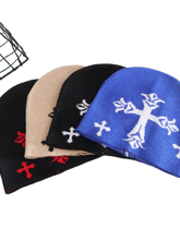 Load image into Gallery viewer, Gothic Cross Knit Beanie