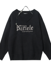 Load image into Gallery viewer, Nariele Belted V-Neck Knit Sweater