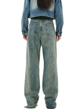 Load image into Gallery viewer, Custom Zip Straight Leg Denim Jeans