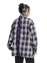 Load image into Gallery viewer, &#39;Chaos&#39; Distressed Plaid Button Up Shirt