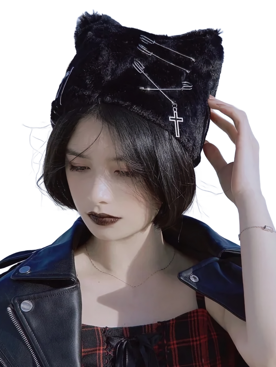 Plush Cat Ear Ushanka Hat DYSTOPIɅN ™️ DYSTOPIɅN ™️
