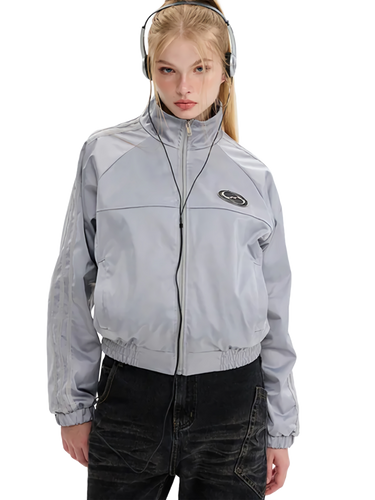 Embroidered Tech Windbreaker