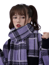 Load image into Gallery viewer, Patched Chunky Plaid Scarf