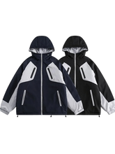 Load image into Gallery viewer, &#39;Black Ice&#39; Hooded Snowboard Jacket