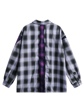 Load image into Gallery viewer, &#39;Chaos&#39; Distressed Plaid Button Up Shirt