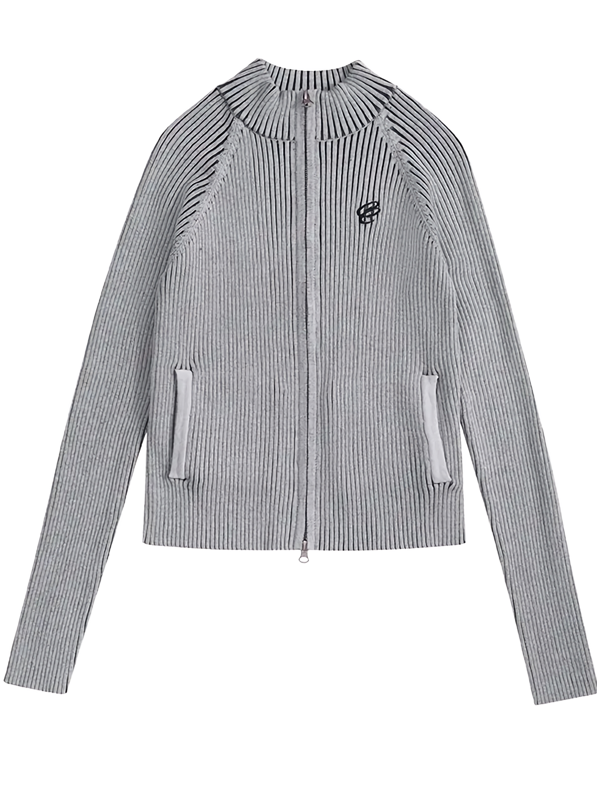 Indie Zip Up Knitted Cardigan