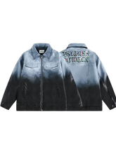 Load image into Gallery viewer, Frost Dyed Gradient Leather Jacket