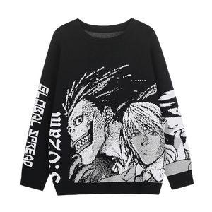 Death Note Aesthetic Knit Sweater