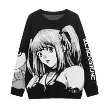 Load image into Gallery viewer, Death Note Aesthetic Knit Sweater