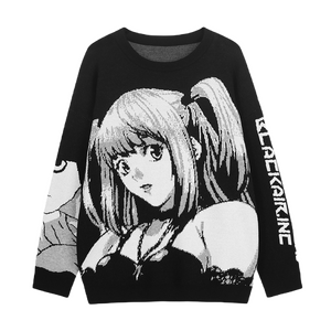 Death Note Aesthetic Knit Sweater