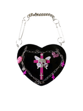 Load image into Gallery viewer, Punk Princess Leather Purse with Chain Strap