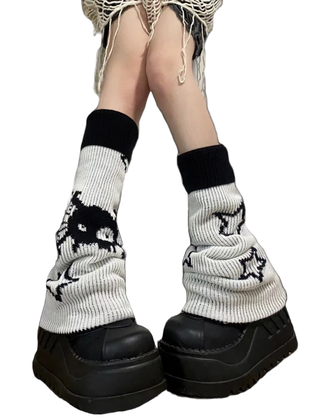 Kawaii Punk Knit Leg Warmers