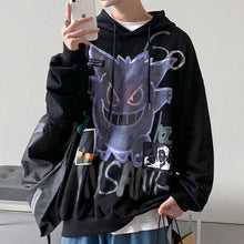 Load image into Gallery viewer, &#39;Insane&#39; Dark Gengar Oversized Cotton Hoodie - DYSTOPIɅN ™️ | Dystopian Streetwear