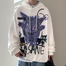 Load image into Gallery viewer, &#39;Insane&#39; Dark Gengar Oversized Cotton Hoodie - DYSTOPIɅN ™️ | Dystopian Streetwear