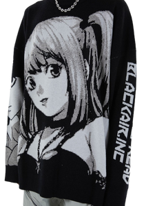 Death Note Aesthetic Knit Sweater