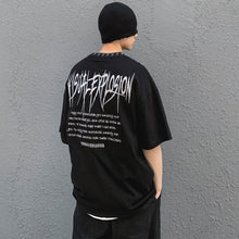 Load image into Gallery viewer, Gothcore Visual Explosion Cotton Tee - DYSTOPIɅN ™️ | Dystopian Streetwear