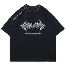 Load image into Gallery viewer, Gothcore Visual Explosion Cotton Tee - DYSTOPIɅN ™️ | Dystopian Streetwear