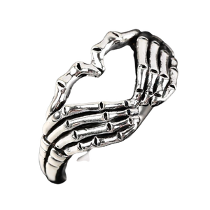 Love and Death Metal Signet Ring - DYSTOPIɅN ™️ | Dystopian Streetwear