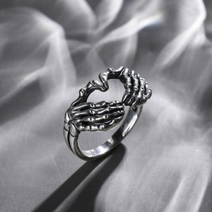 Love and Death Metal Signet Ring - DYSTOPIɅN ™️ | Dystopian Streetwear