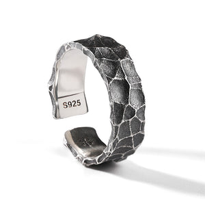 Rigid Stone Metal Ring - DYSTOPIɅN ™️ | Dystopian Streetwear