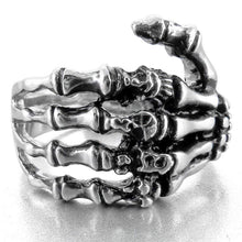 Load image into Gallery viewer, Gothic Skeletal Metal Ring - DYSTOPIɅN ™️ | Dystopian Streetwear