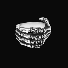 Load image into Gallery viewer, Gothic Skeletal Metal Ring - DYSTOPIɅN ™️ | Dystopian Streetwear