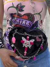 Load image into Gallery viewer, Punk Princess Leather Purse with Chain Strap